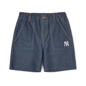 MLB Basic Denimlike Shorts Bottoms Black | Australia_MLB75613