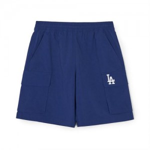 MLB Basic Gorpcore 9in Woven Shorts Bottoms Navy | Australia_MLB20921
