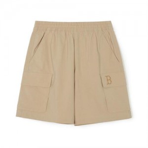 MLB Basic Gorpcore 9in Woven Shorts Bottoms Beige | Australia_MLB58600