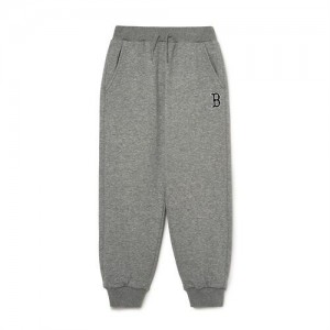 MLB Basic Logo Heavy Napping Pants Bottoms Grey | Australia_MLB18959