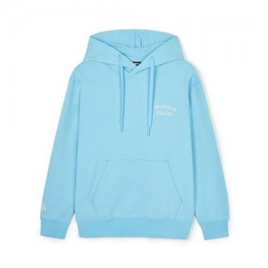 MLB Basic Small Lettering Overfit Sweatshirts Blue | Australia_MLB85552