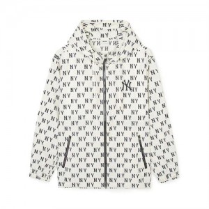 MLB Classic Monogram Aop Windbreaker Outerwear White | Australia_MLB48611