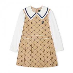 MLB Dia Monogram Dress Bottoms Beige | Australia_MLB68657