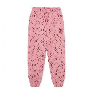 MLB Dia Monogram Jacquard Pants Bottoms Pink | Australia_MLB28078