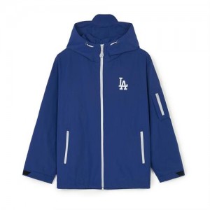 MLB Gorpcore Reflective Big Logo Windbreaker Outerwear Blue | Australia_MLB69118