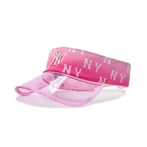 MLB Gradation Monogram Uv Sunvisor Cap Pink | Australia_MLB45569