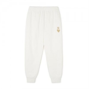 MLB Heart Logo Track Pants MLB Heart White | Australia_MLB96636