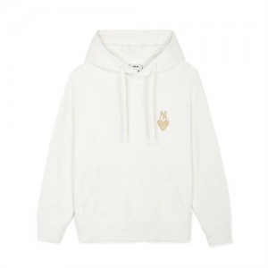 MLB Heart Overfit Hoodie MLB Heart White | Australia_MLB47549