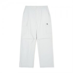 MLB Men`s Basic Gorpcore Parachute Pants Bottoms White | Australia_MLB40487