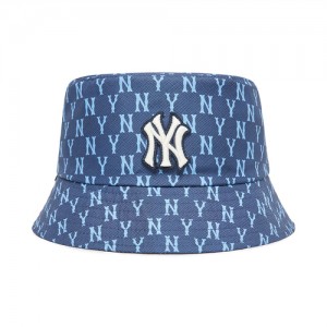 MLB Monogram Classic Reversible Hat Blue | Australia_MLB93824