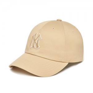 MLB Rookie Unstructured Baseball Caps Beige | Australia_MLB41858
