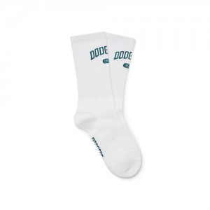 MLB Varsity Lettering Mid Socks White | Australia_MLB18380