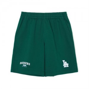 MLB Varsity Logo 9in Shorts Bottoms Green | Australia_MLB64296