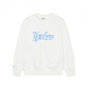 MLB Women Varsity Overfit Sweatshirts White | Australia_MLB47829