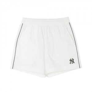 MLB Women`s Sportive Varsity 4in Woven Shorts Bottoms White | Australia_MLB16923