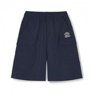 MLB Woven Cargo Pants Bottoms Black | Australia_MLB99310